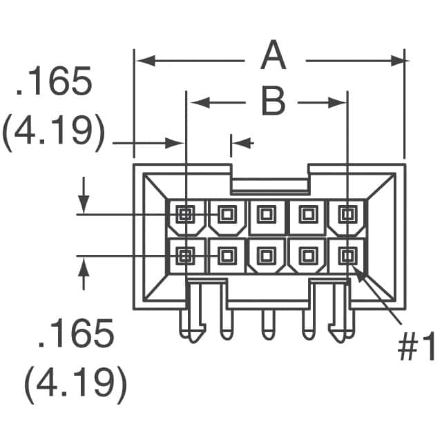 15246240 Molex  Embases à broches mâles